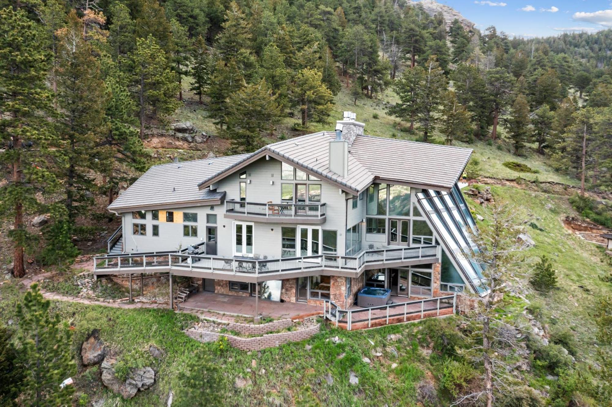 Casa De Cristal-Epic Views-Hottub-Sauna-Sleeps 10-Luxury Linens-Stocked Kitchen Estes Park Eksteriør billede